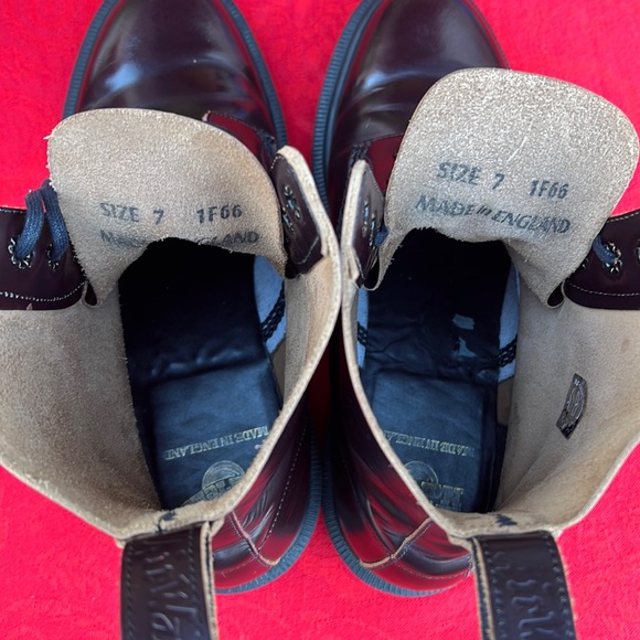 🏴 Dr. Martens Cordovan MIE Vintage 1460 Leather Boots UK 7 - Picture 8 of 17